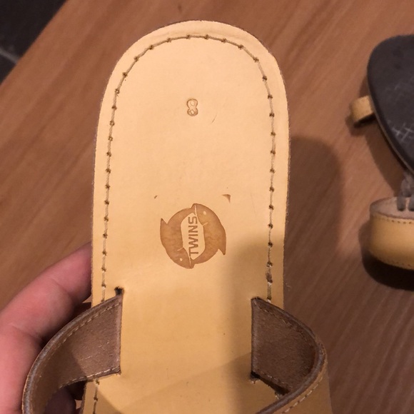 Leather sandals from Rhodos/ Greece fits size 7-8 - Picture 4 of 7